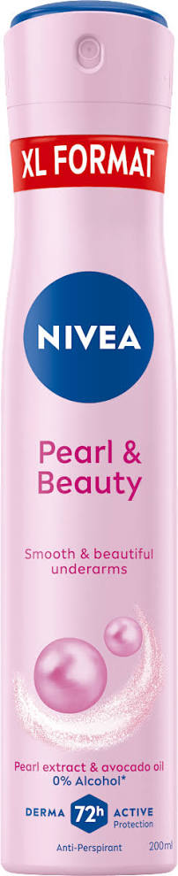 اسپری دئودرانت زنانه نیوا آلمان مدل pearl & beauty حجم 200 میل