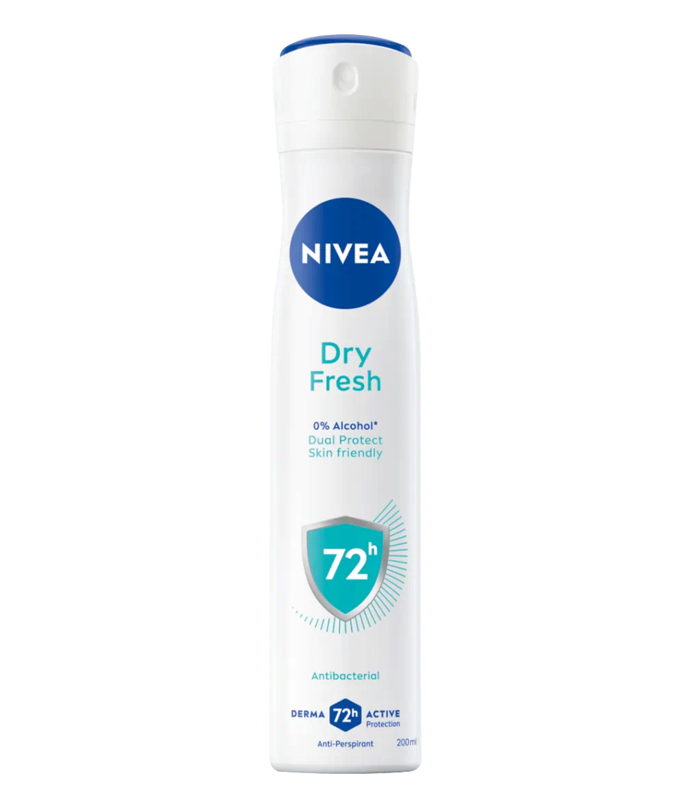 اسپری دئودرانت زنانه نیوا آلمان مدل dry fresh حجم 200 میل