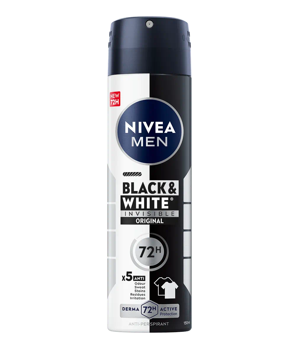 اسپری دئودرانت مردانه نیوا آلمان مدل black & white original حجم 200 میل