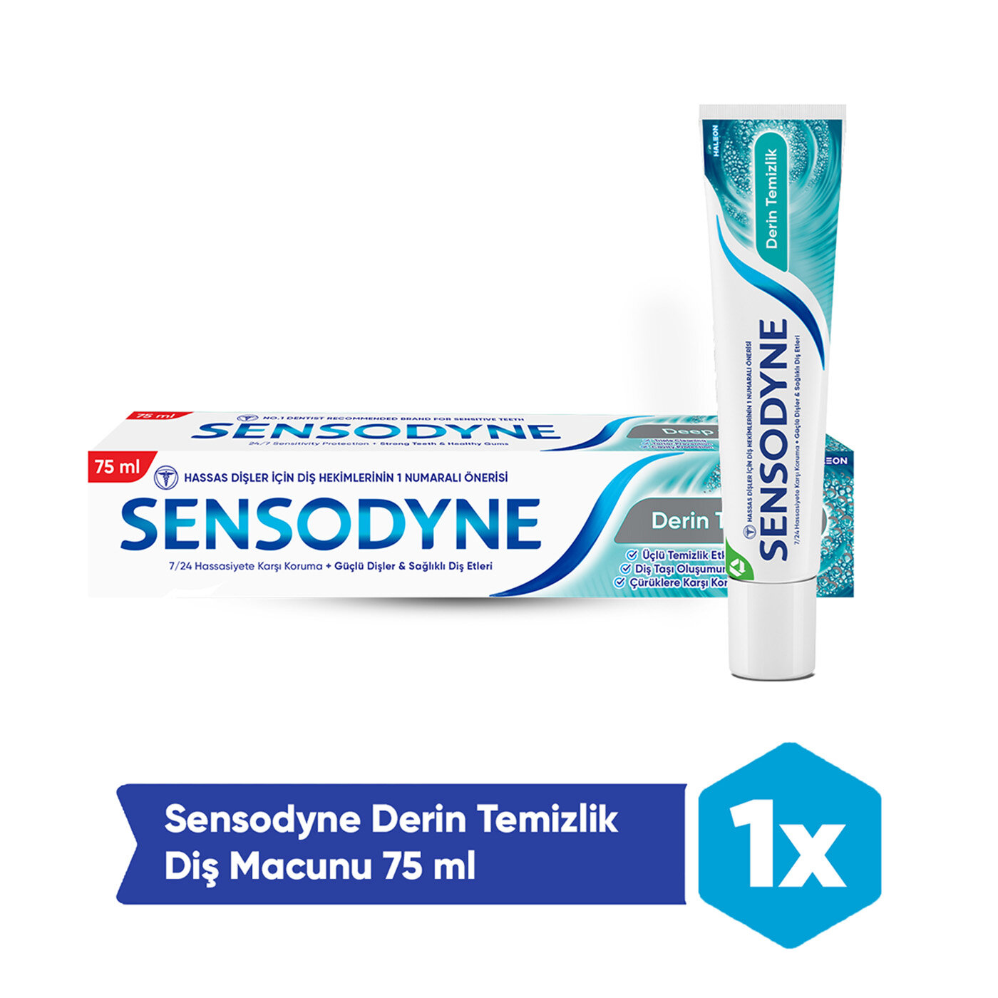 خمیردندان سنسوداین مدل تمیز کنندگی عمیق حجم 75 میل