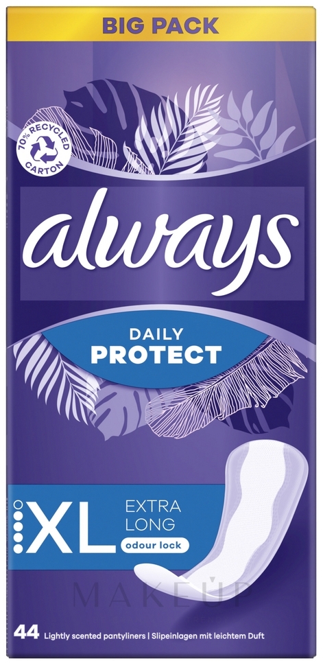 پد روزانه آلویز اروپایی سایز XL مدل daily protect بسته 44 عددی
